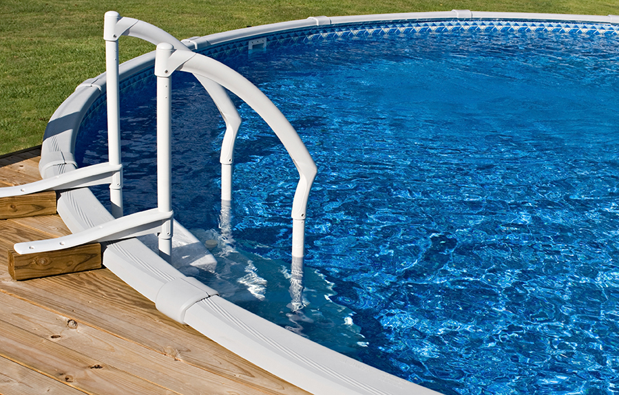 Above Ground Pool and Ladder