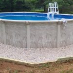 15x30 Oval Outlined with a Wood Border -After-
